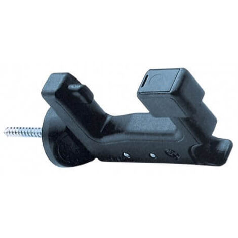 Lot de 4 supports de volets en nylon noir 70 mm – A visser pour maintien ferme – 2 pièces pour installation rapide – Homegarden - NERO 2 PZ