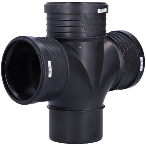 WAVIN SITECH+ DOUBLE T-PIÈCE 87,5 110 NOIR 3067838 (1/3)