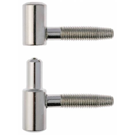 100 pcs charniA re en acier nickelA  anuba CharniA res 13 mm pour portes en bois