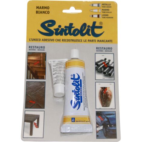 Tube Sintolit 60 ml de remplissage pour marbre cA ramique porcelaine blanche