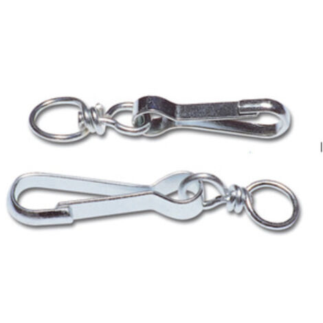 Lot De 4 Mousquetons Métal Avec Anneau Porte-clés – 2 Argent + 2 Noir – Pour Sac à Dos, Camping, Randonnée Et Clés