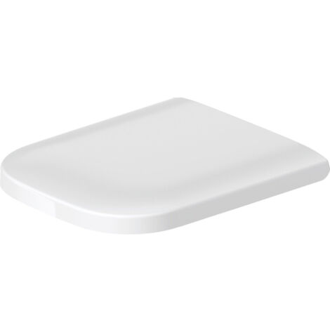 Duravit Siège de WC Happy D.2 sans charnières SoftClose en acier inoxydable, sans mécanisme de fermeture en douceur, Coloris: Couleur intérieure blanche, Couleur extérieure blanche - 0064510000 (1/5)