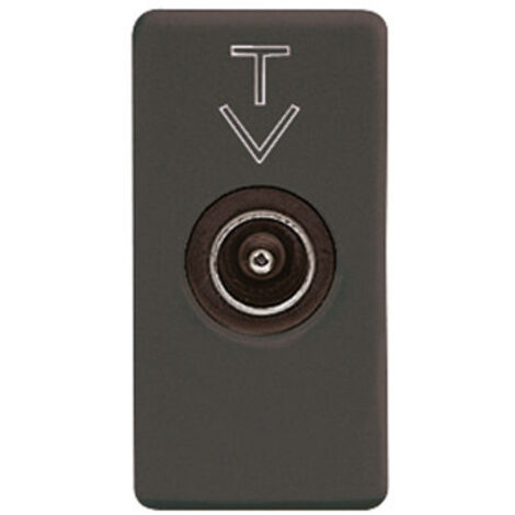 Gewiss GW21386 boitier de prise de courant TV (coaxiale) Noir