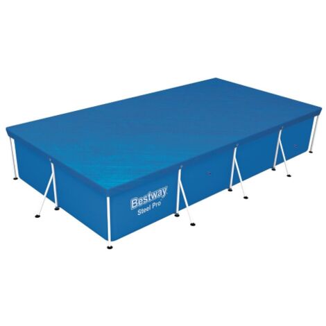 Couverture de piscine Bestway 58107 top cover 400x211 cm pour piscines hors sol avec cadre en PE