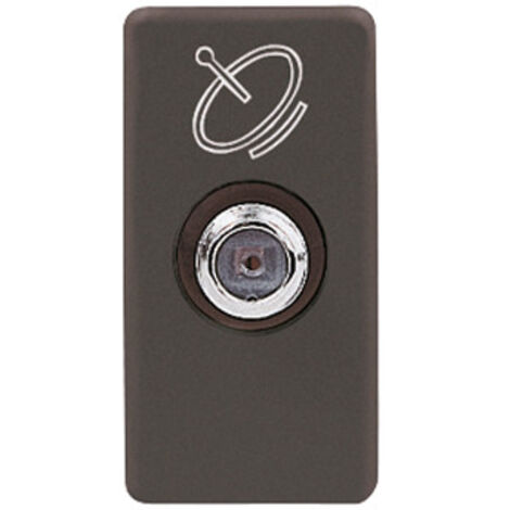 Gewiss GW21391 boitier de prise de courant TV (coaxiale) Noir