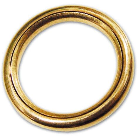 ANNEAU TUBULAIRE EN LAITON POLI POUR RIDEAUX 15X20 A.101 200 PIÈCES (1/2)