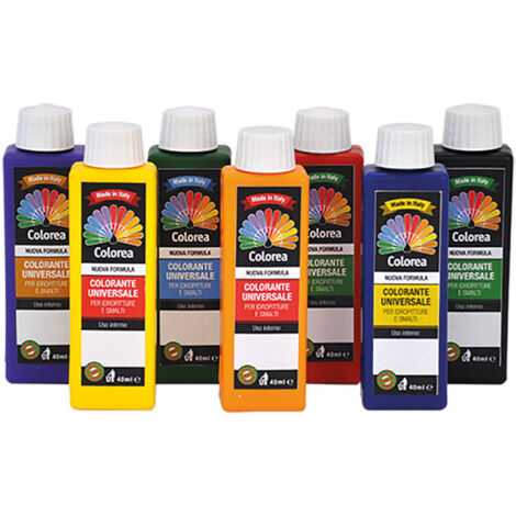 Idroweb – Colorant universel 40 ml – Pigment pour béton et chaux – Concentré à base de pigments organiques et inorganiques – Pour peintures et vernis