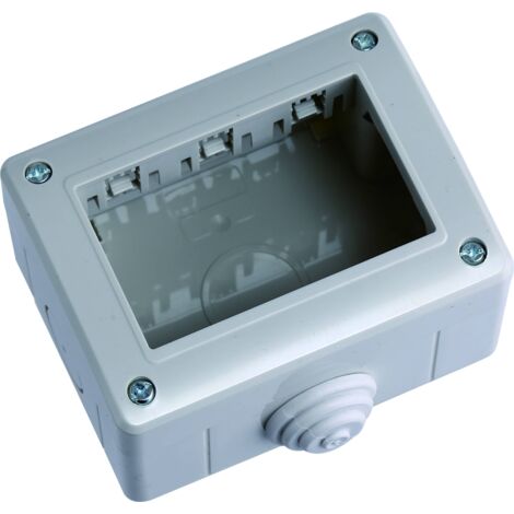 CONTENITORE DA PARETE PER APPARECCHI IP40 'SOLAR' 3 Posti