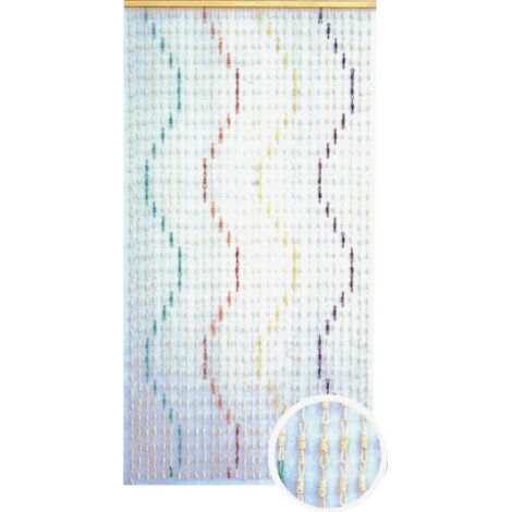 rideau de maA s fil de moustiquaire de mouche multicolore pour cuisine et balcon (1/2)
