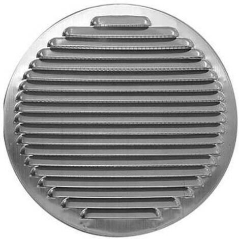 Idroweb – Grille d'aération aluminium 100 mm – Filet anti-insectes – Compatible tuyaux 10 cm – Pour ventilation efficace
