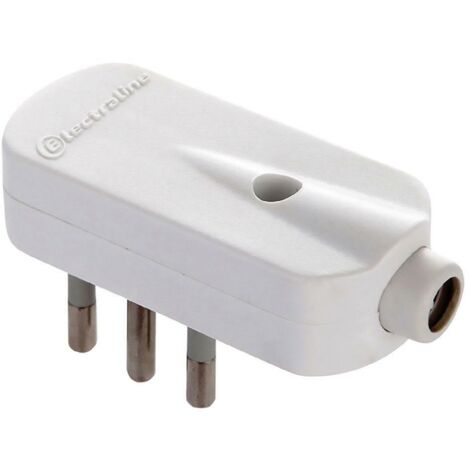 Prise Volante Plate 2P T 16A X 25 Pcs Electraline