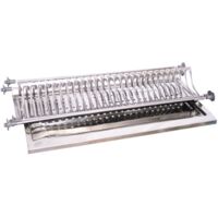 A tagA re encastrA e pour assiettes en acier inoxydable de 86 cm avec bac d&39A gouttement draine la vaisselle en verre