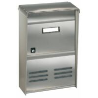 CASSETTA POSTALE ALUBOX DR2E RIVISTA 26X12X37,5 INOX