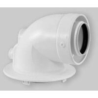 Coude Coaxial 90° Réduit Pour Chaudières "Luna Classic" Ø60/100 Mm