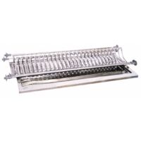 MENSOLA SCOLAPIATTI ACCIAIO INOX C/VASCH 76 CM