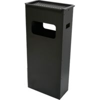 Cendrier avec corbeille a' papier sol en acier peint cm 33x18x70h anthracite