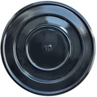 Rosace pour tuyaux de poele noirs 12 cm en tole peinte noire accessoires poele pie'ces de'tache'es