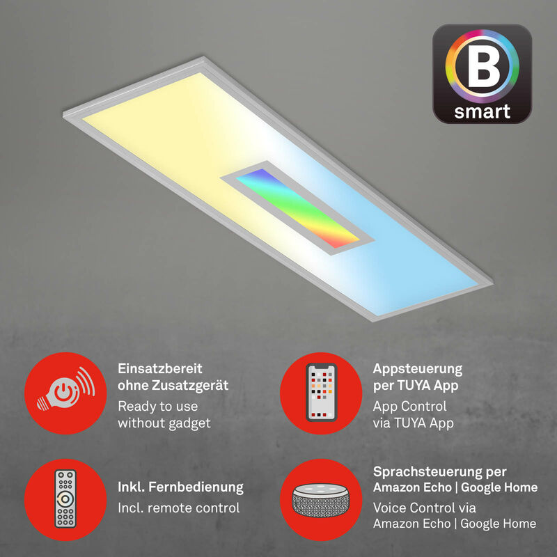 CCT Panneau LED BRILONER LEUCHTEN CENTRO S, 28 W, 3000 lm, IP20