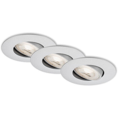3x Spot LED Intégrés dimmable XANLITE lumière blanc neutre, prix malin