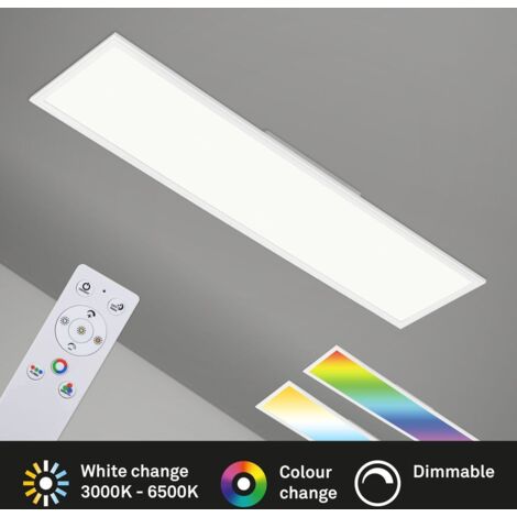 Plafonnier LED Briloner FRAME - Pivotant, Télécommande, Dimmable, Réglable En Blanc Chaud/froid
