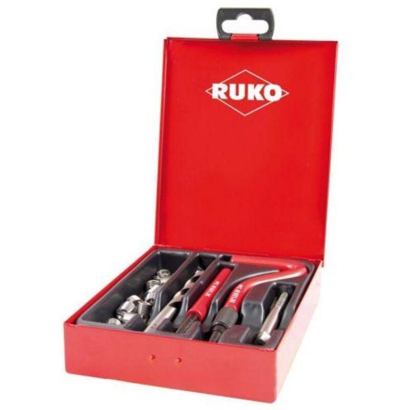 ruko-244205-juego de 18 piezas para reparación de roscas m10 procoil
