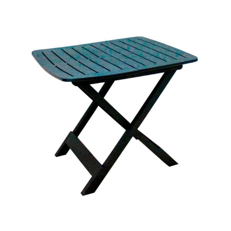 PROGARDEN mesa plegable tevere 79x72 cm antracita , Mesa plegable 79 x 72 cm Tevere antracitaEfecto maderaFabricado en polipropilenoMedidas: 79 x 72 x 70 cm. -Soporta h