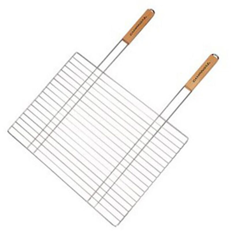 CAMPINGAZ parrilla simple 2 mangos 67x40 cm , Parrilla simple 2 mangos 67 x 40 cm. -Marca: Campingaz. -Una gran parrilla doble cromada de tamaño rectangular de la marca Campingaz c