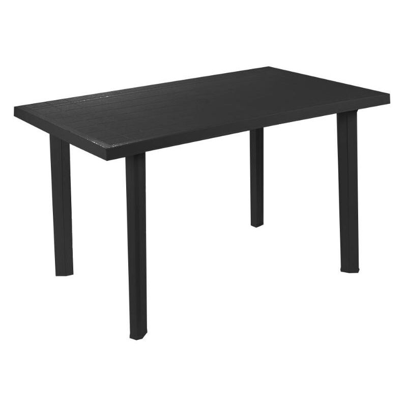 PROGARDEN mesa resina velo antracita 126x76 cm , Mesa Velo Antracita 126x76cm. -Marca: Progarden. -Mesa fabricada en resina color antracita. -Se sirve desmontada y es de muy fácil
