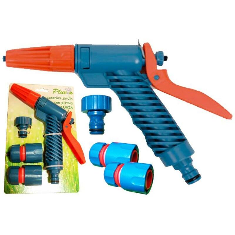 MIBRICOTIENDA pluvia kit pistola+conexion+adaptador 1-2-3-4 k832f-4cs