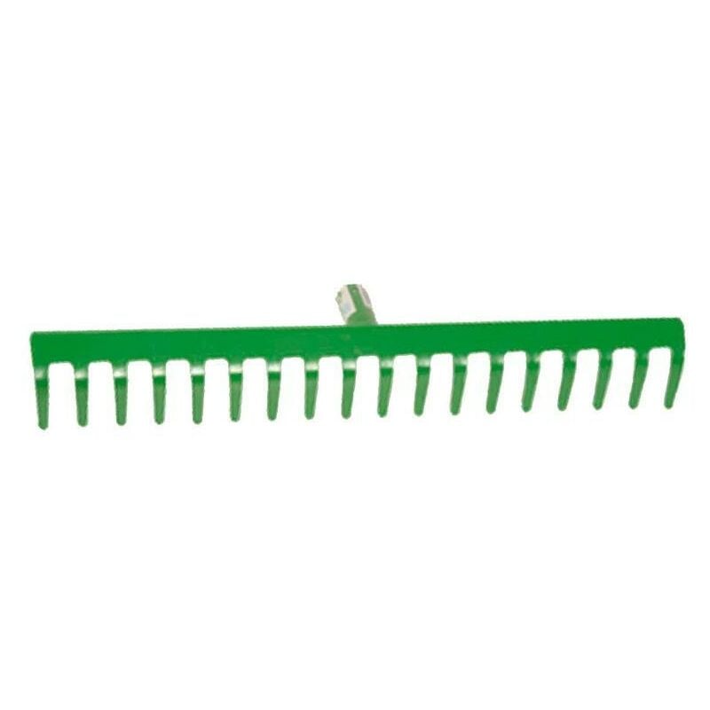 MIBRICOTIENDA pluvia jardin rastrillo metal verde 10 puas sin mango r104-10t