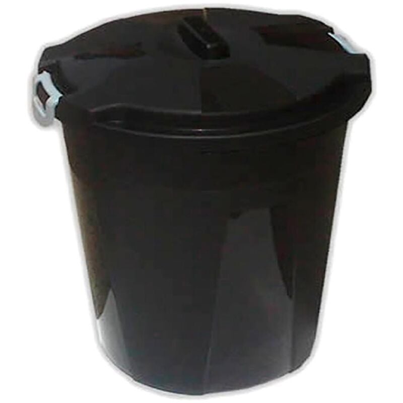 DECH cubo basura 50 l + tapa negro , Cubo basura con tapa 50L negro. -Cubo de basura de plástico con tapa. -Marca: Dech. -Capacidad: 50 litros. -Medidas: Ø 45 x 55 (alt) cm. -Mater