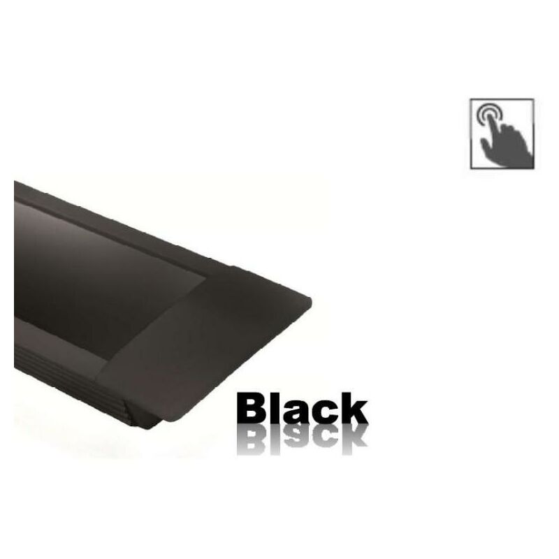 MIBRICOPLUS lámpara para embutir slim-r touch acabado negro largo slim-r 413