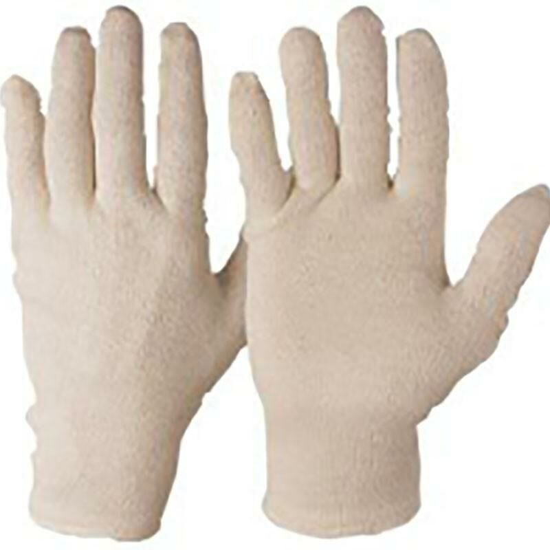 MIBRICOPLUS guantes algodon blanco 8-9 (caja 10)