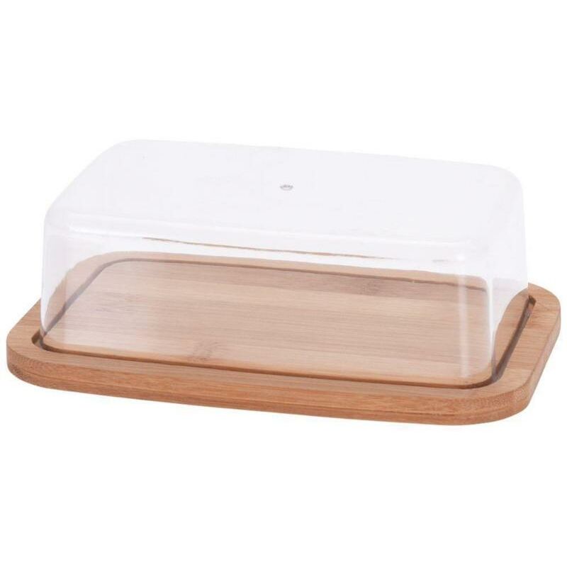 Blungi Mantequera Bambu 12x19 cm eh excellent houseware mantequilla de tapa 19 12 recipiente 6