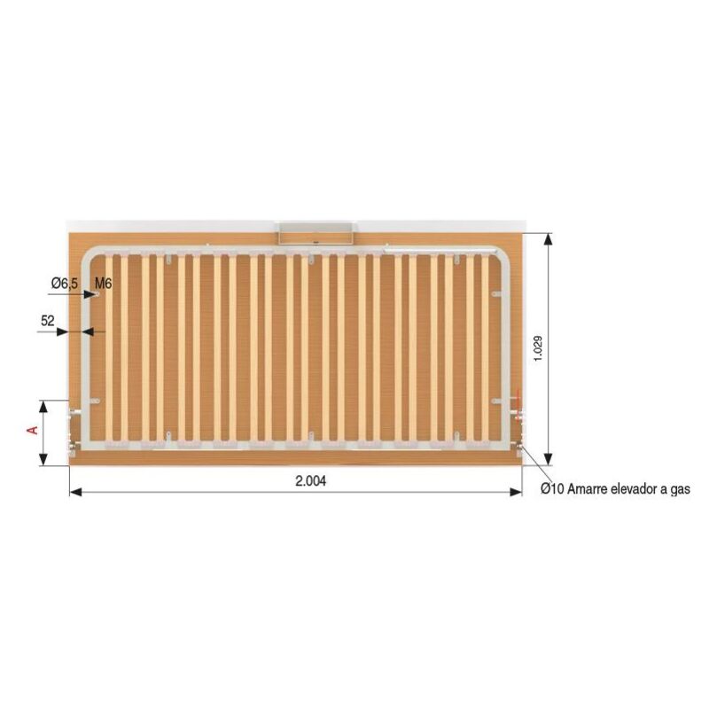 MIBRICOPLUS litera multilaminas 90x190 completa (2 somieres, escalera y barandilla fija.)