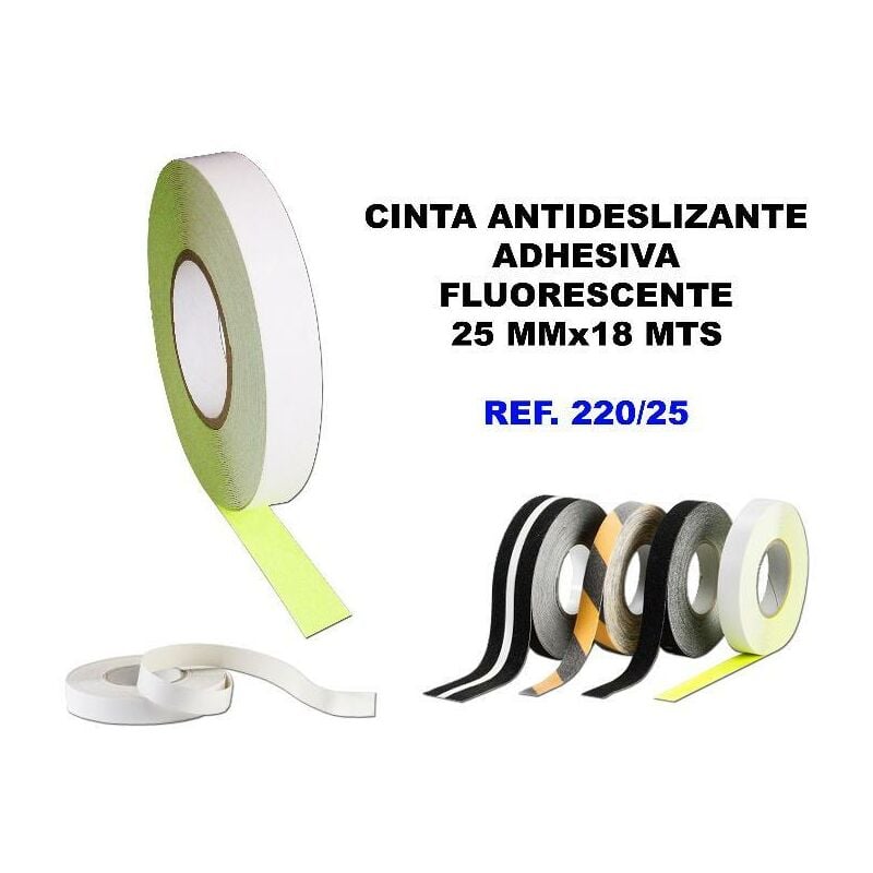 Cinta adhesiva antideslizante fluorescente