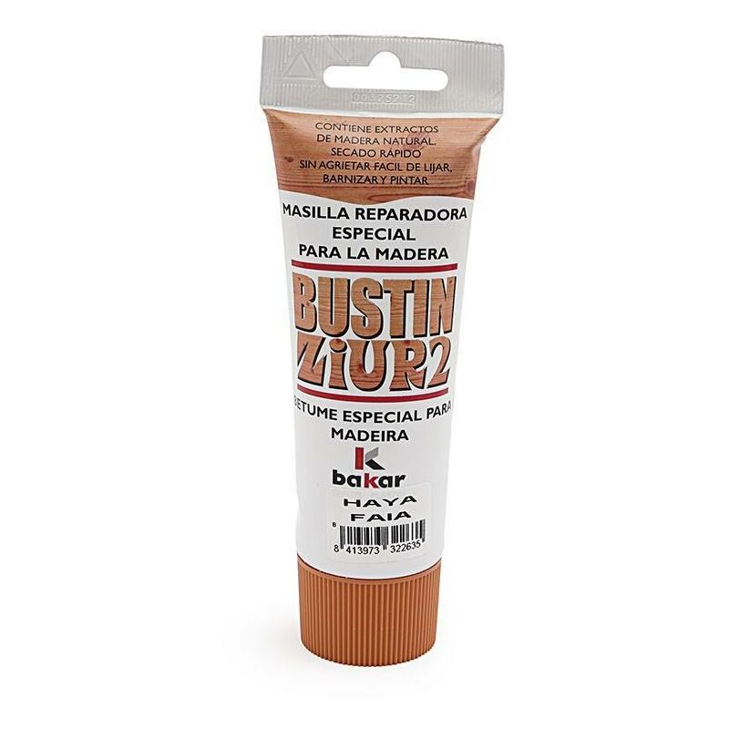 BAKAR masilla reparadora madera natural 120gr base solvente , 0UNIDADES