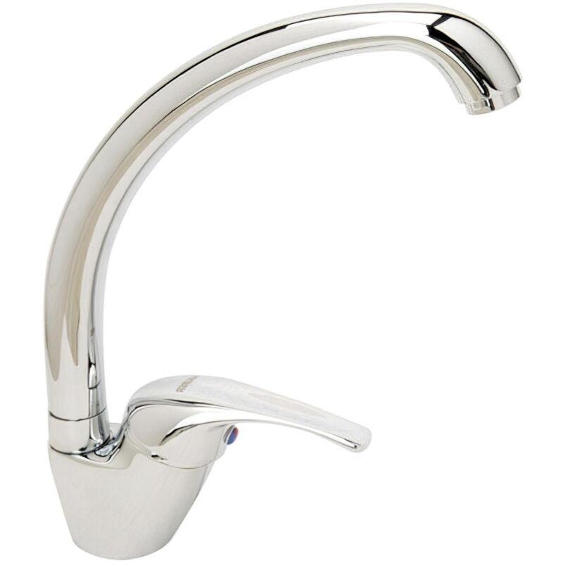 monomando fregadero con caño alto con cartucho ceramico ø 40 mm.