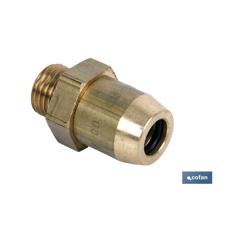 Cofan Conector Raufoss Tubo Rosca X Conector Macho Raufoos