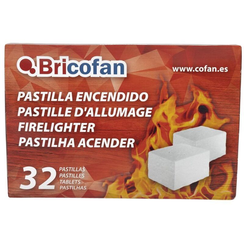 Pack De 12 Paquetes (36 Pastillas) ACAN Tradineur - Enciendefuegos Para Barbacoa, Chimenea, Hoguera Y Estufas, Fácil Y Seguro