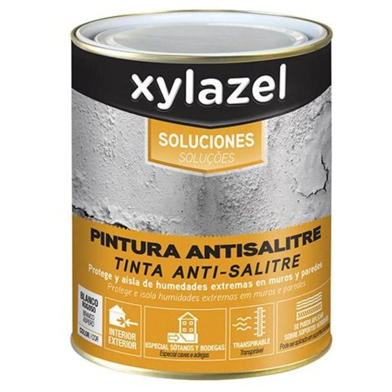 Xylazel Soluciones Pintura Antihumedad al Agua Blanco 750 ml