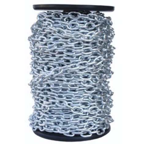 CADENA ZINCADA 5MM ESLABON CORTO 56 MT