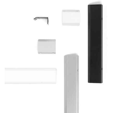 tirador aluminio modelo curve disponible en acabados blanco mate, negro mate y anodizado mate acabado anodizado mate dist. agujero dist. 32mm. (caja 25)