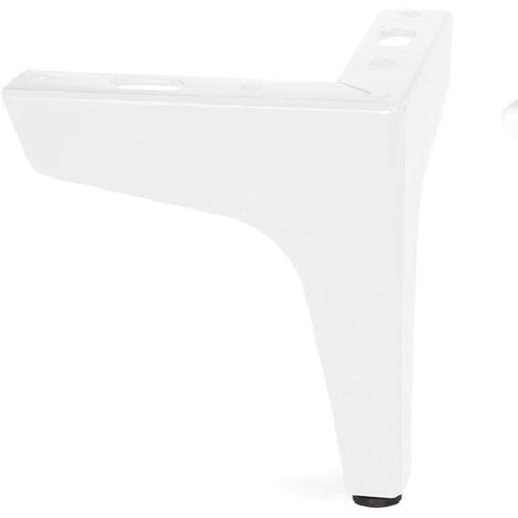 pata metálica modelo dyra h100-h120 acabado negro y blanco mate acabado negro mate altura h120