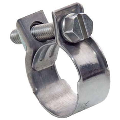 MIKALOR abrazadera con tornillo 14x15 zincado caja 100 , Abrazadera con tornillo de Zinc. - Tamaño: 14 x 15 mm. - Caja de 100 unidades. - W/1.