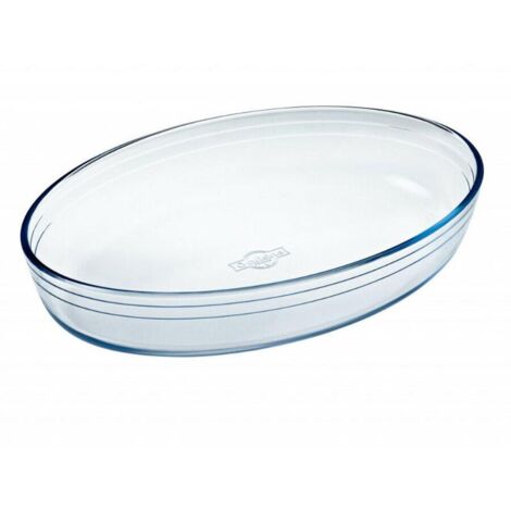 OCUISINE fuente oval 39x27 cm 347b , Fuente oval 39 x 27 cmVidrio borosilicatoExtra resistenteMedidas internacionalesVidrio templadoSoporta temperaturas desde m