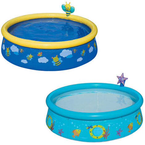 BESTWAY piscina decorada 152x38 cm 57326 , Piscina deco 57326. - Marca: Bestway. - Modelo: 57326. - Capacidad de agua llenada al 80%: 477 litros. - Dimensiones: 152 x 38 cm. - Disp
