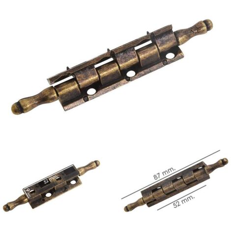 WOLFPACK LINEA PROFESIONAL bisagra desmontable con pasador y remate oro viejo 87 mm.