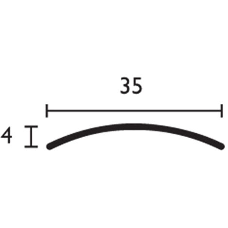 DICAR pletina m/caña acero 3,5x83cm adhesiva Pletina para juntas