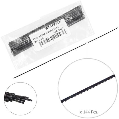 WOLFPACK LINEA PROFESIONAL pelo sierra marqueteria metal 6-13 (estuche 144 pzas.) (1/3)